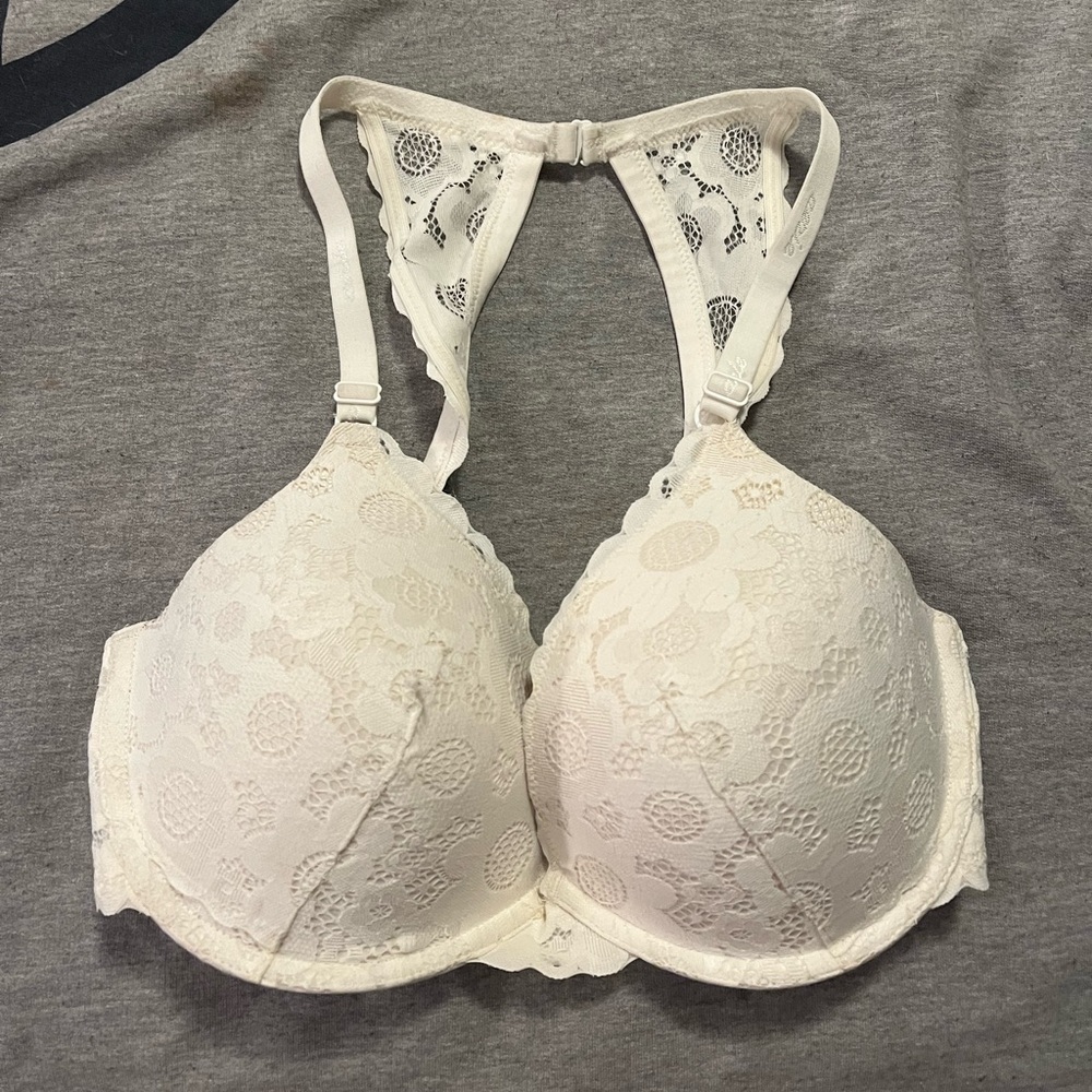 White Lacy Bra